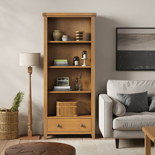 Furniture HausBarston Oak Large Bookcase - Rest Relax