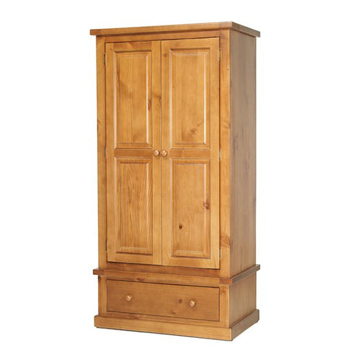 Furniture HausChunky Pine 2 Door Wardrobe 1 Drawer - Rest Relax