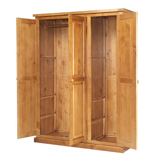 Furniture HausChunky Pine 3 Door Triple Wardrobe - Rest Relax