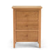 Furniture HausCorbett Oak 3 Drawer Bedside - Rest Relax