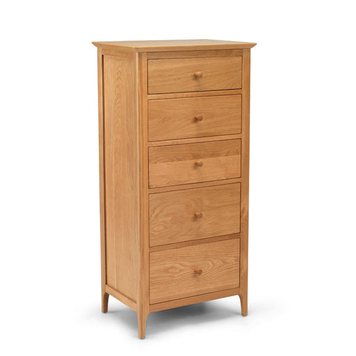 Furniture HausCorbett Oak 5 Drawer Tall Chest - Rest Relax