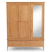 Furniture HausCorbett Oak Triple Wardrobe With Mirror - Rest Relax