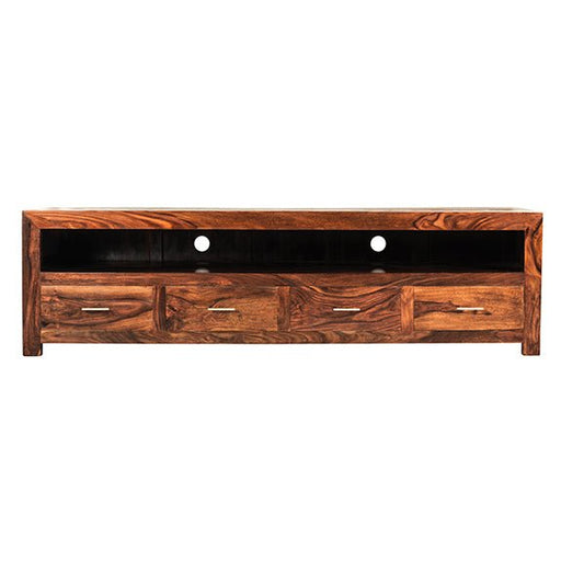 Furniture HausCuba Living Indian Rosewood Cube Long 4 Drawer TV Unit - Rest Relax