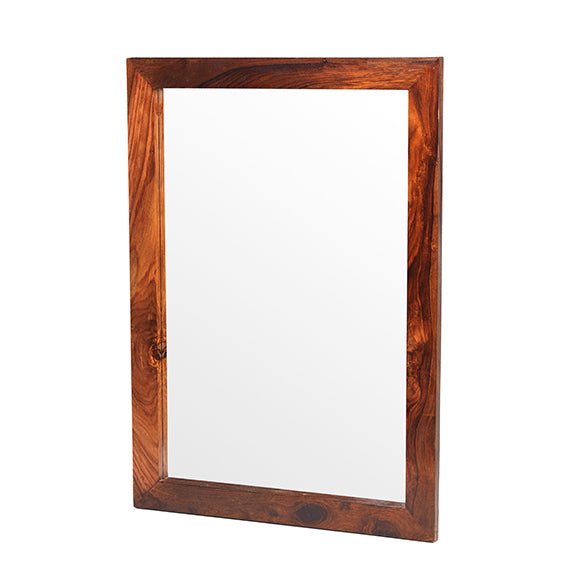 Furniture HausCuba Sheesham Wood Rectangular Mirror - Rest Relax