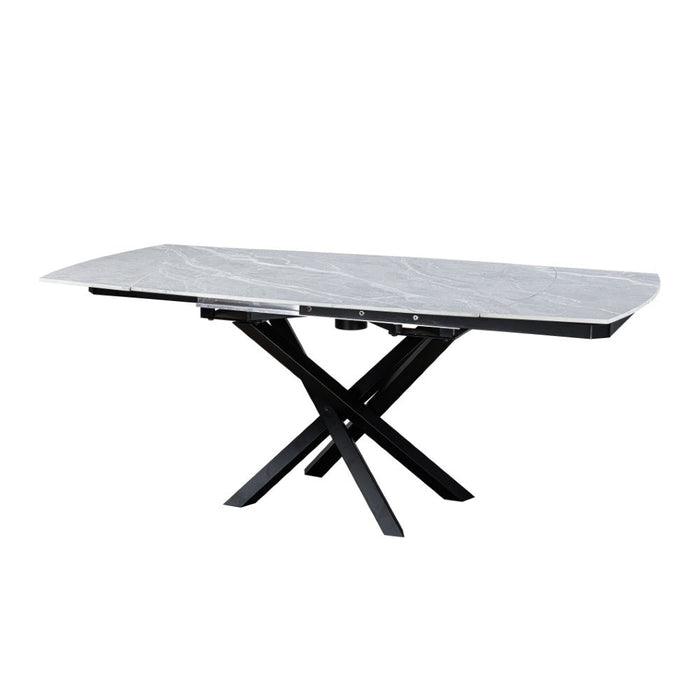 Furniture HausEnzo Ceramic Agrento Grey Dining Table Matt Finish 120cm - 180cm - Rest Relax