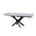 Furniture HausEnzo Ceramic Agrento Grey Dining Table Matt Finish 120cm - 180cm - Rest Relax