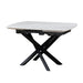 Furniture HausEnzo Ceramic Pearla Grey Dining Table Gloss Finish 120cm - 180cm - Rest Relax