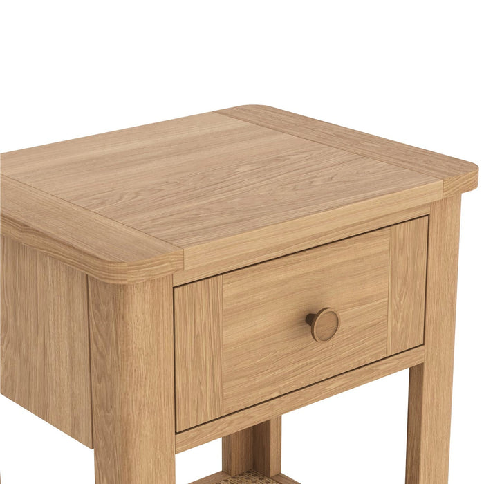 Furniture HausHalmstad Natural Oak Lamp Table - Rest Relax