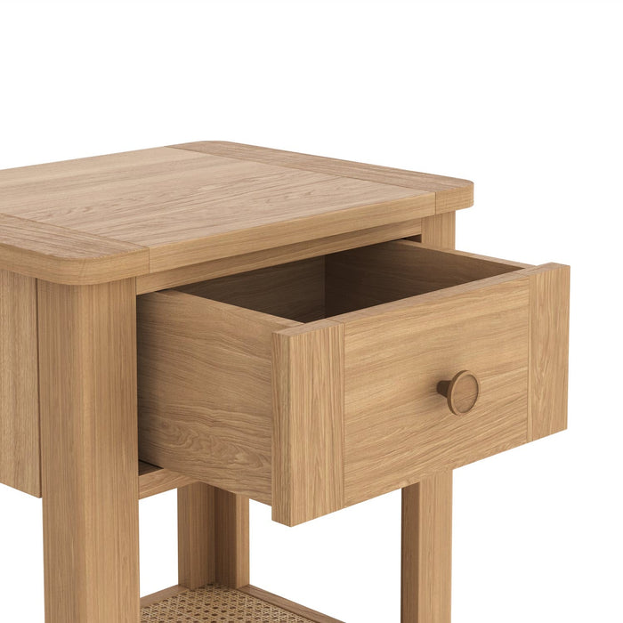 Furniture HausHalmstad Natural Oak Lamp Table - Rest Relax