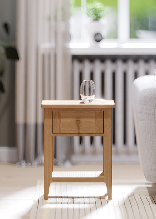 Furniture HausHalmstad Natural Oak Lamp Table - Rest Relax