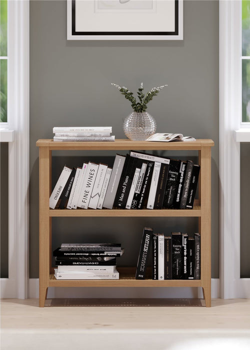 Furniture HausHalmstad Natural Oak Open Bookcase - Rest Relax