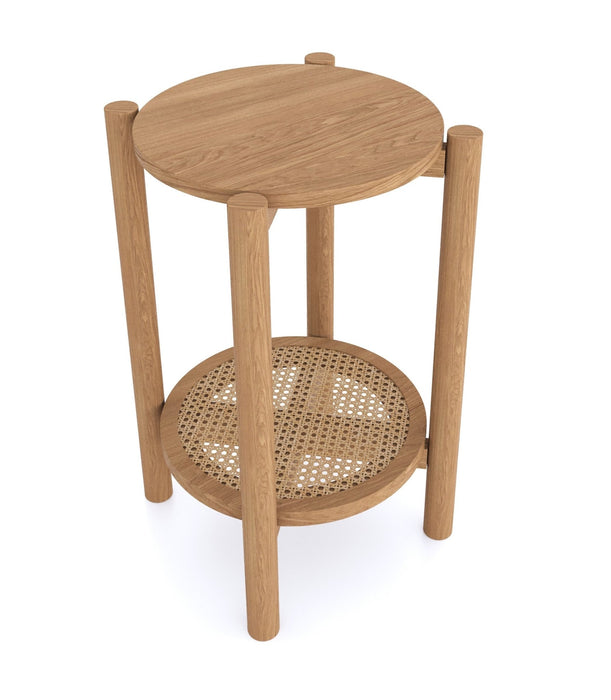 Furniture HausHalmstad Natural Oak Round Side Table - Rest Relax