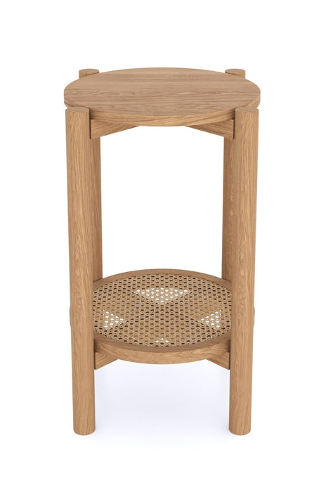 Furniture HausHalmstad Natural Oak Round Side Table - Rest Relax