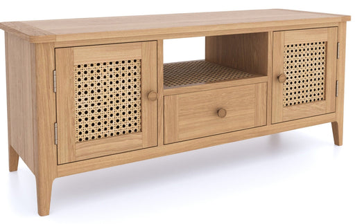 Furniture HausHalmstad Natural Oak Wide TV Unit - Rest Relax