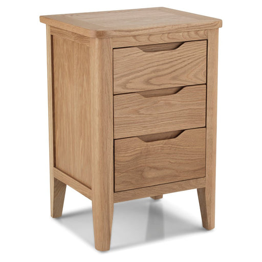 Furniture HausHarkuta Oak 3 Drawer Bedside - Rest Relax