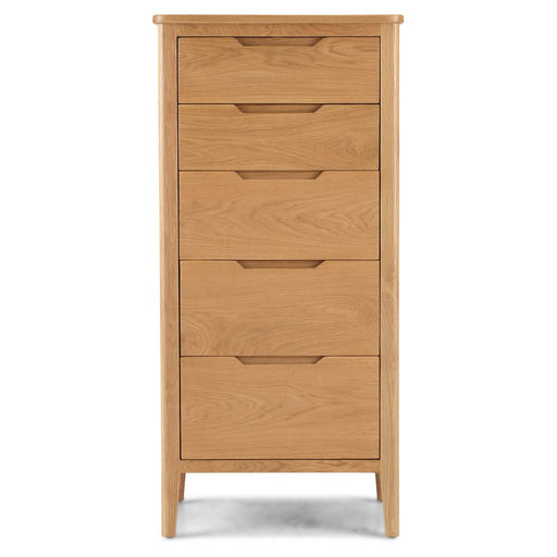 Furniture HausHarkuta Oak 5 Drawer Tall Chest - Rest Relax