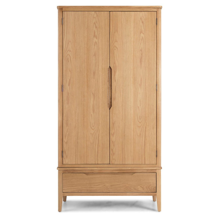 Furniture HausHarkuta Oak Double Wardrobe With Drawer - Rest Relax