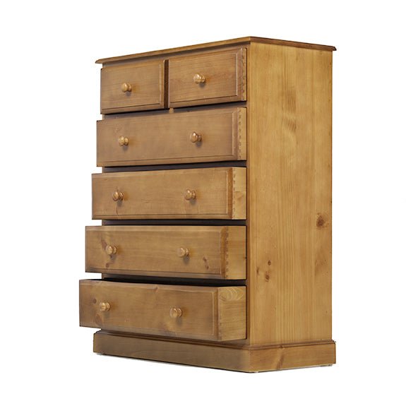 Furniture HausHendon Pine 6 Drawer Chest - Rest Relax