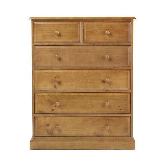 Furniture HausHendon Pine 6 Drawer Chest - Rest Relax