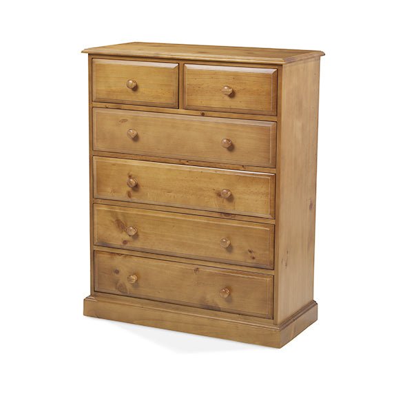 Furniture HausHendon Pine 6 Drawer Chest - Rest Relax