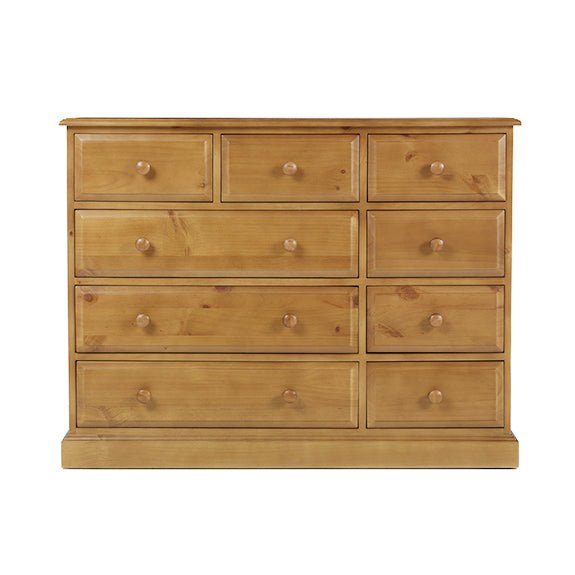 Furniture HausHendon Pine 9 Drawer Chest - Rest Relax