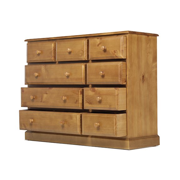 Furniture HausHendon Pine 9 Drawer Chest - Rest Relax