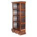 Furniture HausJali Indian Rosewood Bookcase 2 Drawer - Rest Relax