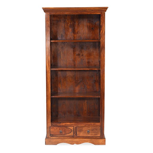 Furniture HausJali Indian Rosewood Bookcase 2 Drawer - Rest Relax