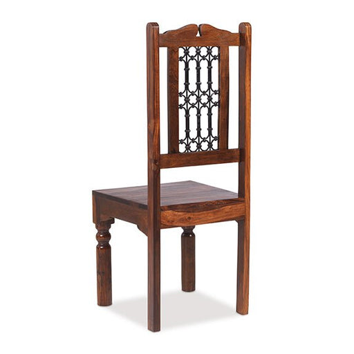 Furniture HausJali Indian Rosewood Capsule High Back Jali Chair - Rest Relax