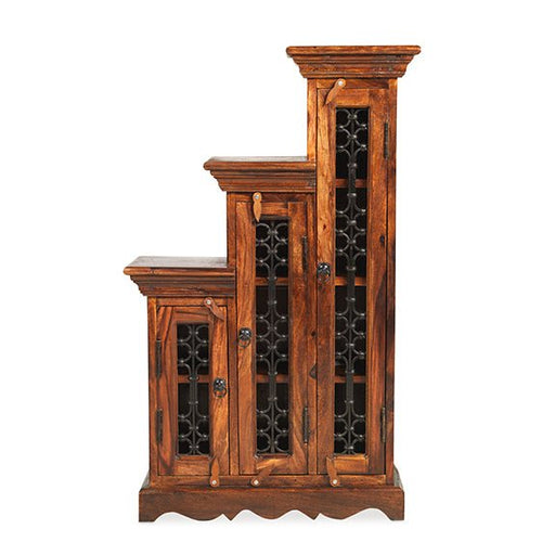 Furniture HausJali Indian Rosewood CD Step Jali Right - Rest Relax