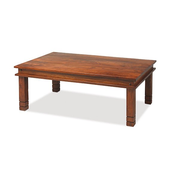 Furniture HausJali Indian Rosewood Chunky Coffee Table 120cm Wide - Rest Relax