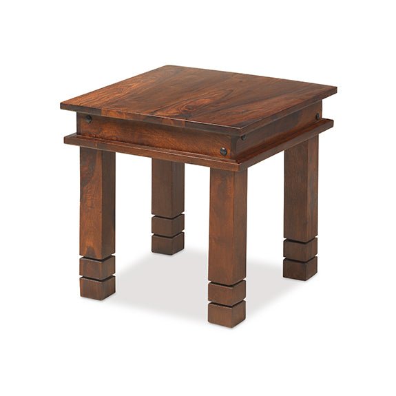 Furniture HausJali Indian Rosewood Chunky Coffee Table 45cm Wide - Rest Relax