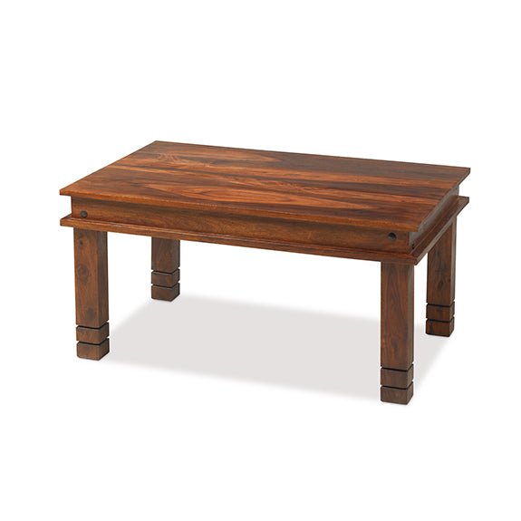 Furniture HausJali Indian Rosewood Chunky Coffee Table 90cm Wide - Rest Relax