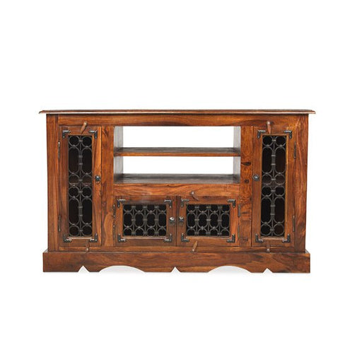 Furniture HausJali Indian Rosewood Corner Large TV/DVD/VCR Cabinet - Rest Relax