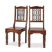 Furniture HausJali Indian Rosewood Low Back Jali Chair - Rest Relax