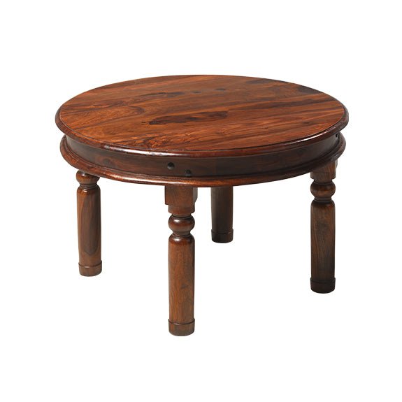 Furniture HausJali Indian Rosewood Round Coffee Table 70cm - Rest Relax