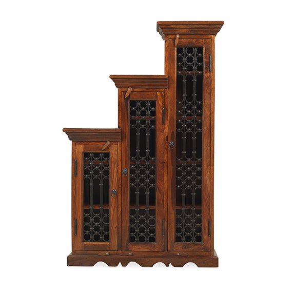 Furniture HausJali Indian Rosewood Step CD Unit Left - Rest Relax