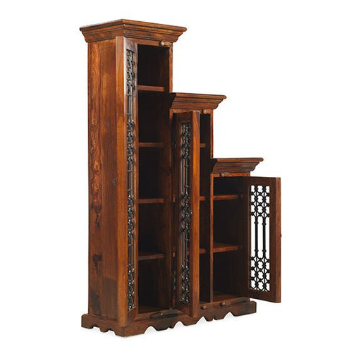 Furniture HausJali Indian Rosewood Step CD Unit Right - Rest Relax