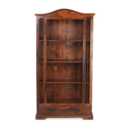 Furniture HausJali Indian Rosewood Tall Bookcase 1 Drawer - Rest Relax