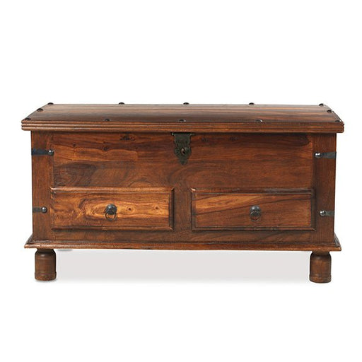 Furniture HausJali Indian Rosewood Thacket 2 Drawer Coffee Trunk - Rest Relax