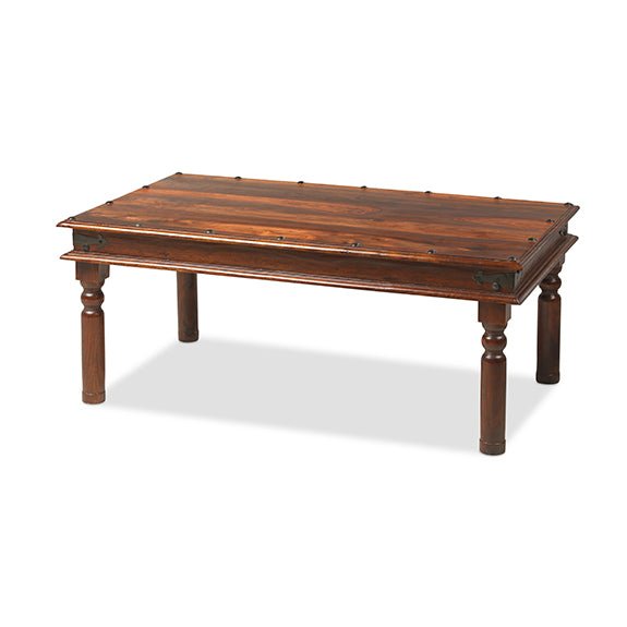 Furniture HausJali Indian Rosewood Thakat Coffee Table 110cm Wide - Rest Relax