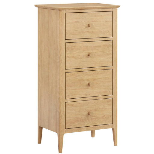 Furniture HausLangford Oak 4 Drawer Tall Chest - Swann Sleep Ltd T/A Rest Relax