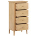 Furniture HausLangford Oak 4 Drawer Tall Chest - Swann Sleep Ltd T/A Rest Relax