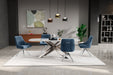 Furniture HausLorenzo Ceramic Dune Dining Table Gloss Finish - Rest Relax