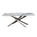 Furniture HausLorenzo Ceramic Dune Dining Table Gloss Finish - Rest Relax