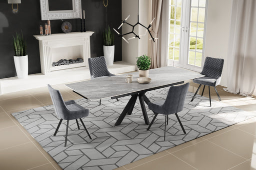 Furniture HausMarco Ceramic Argento Grey Dining Table Matt Finish 160/200/240cm - Rest Relax