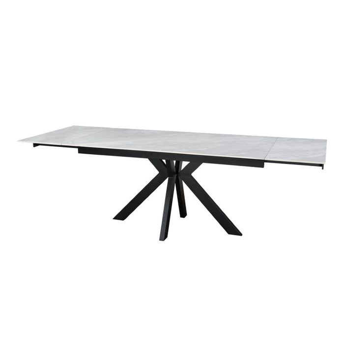 Furniture HausMarco Ceramic Pearla Grey Dining Table Gloss Finish 160/200/240cm - Rest Relax