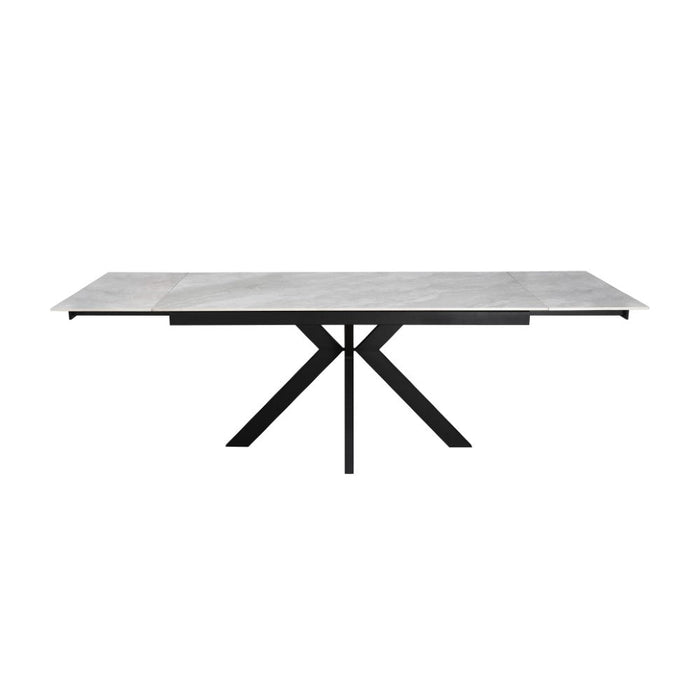 Furniture HausMarco Ceramic Pearla Grey Dining Table Gloss Finish 160/200/240cm - Rest Relax