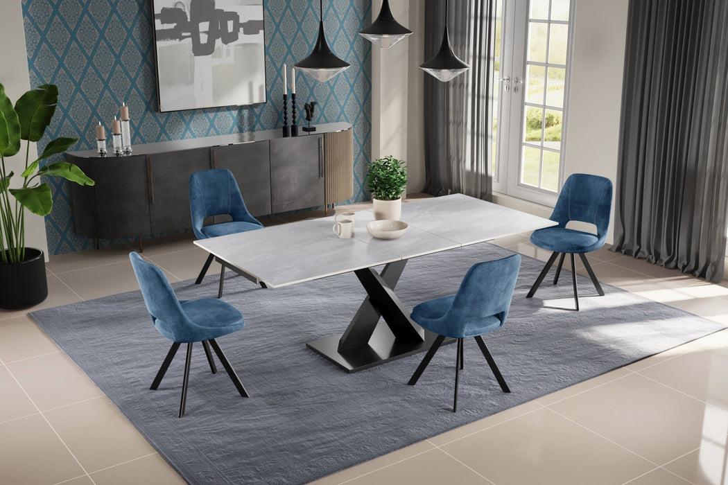 Furniture HausRenato Ceramic Argento Grey Dining Table Matt Finish 140cm - 180cm - Rest Relax