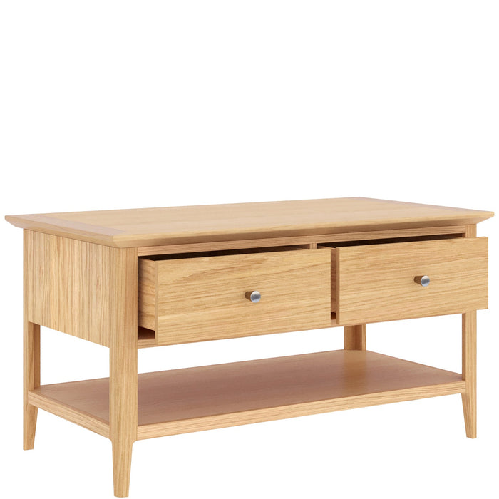 Furniture HausSaxby Oak 2 DRAWER COFFEE TABLE - Rest Relax